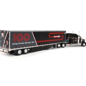 Manufacturer_DCP by First Gear Box Trucks & Trailers<1/64 Kenworth W900L & 53' Utility Trailer w/ Skirts, Kenworth 100th Anniversary, DCP by First Gear