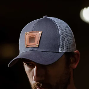 Outback Toys Agco, Allis, Massey & More<Keystone Oliver Riveted Logo Gray Mesh Back Cap