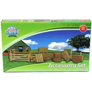 Outback Toys Play Animals & Accessories<1/32 Kids Globe Farming Accessory Set with 19 Pieces!