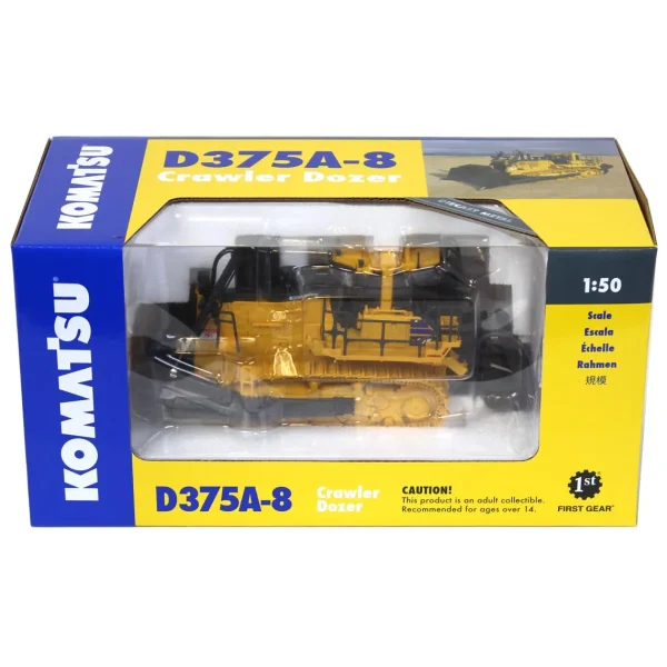 Manufacturer_First Gear, Inc. Crawlers & Dozers<1/50 Komatsu D375A-8 Crawler Dozer with Ripper by First Gear