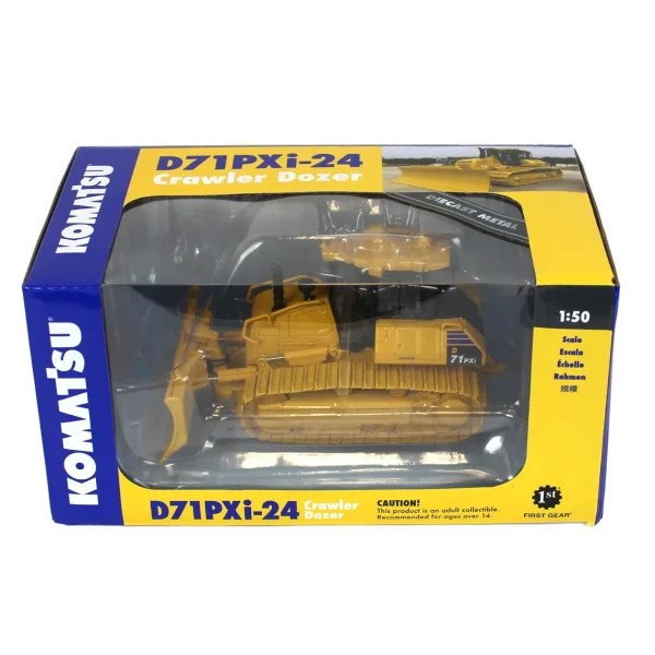 Manufacturer_First Gear, Inc. Crawlers & Dozers<1/50 Komatsu D71Pxi-24 Dozer with Draw Bar by First Gear