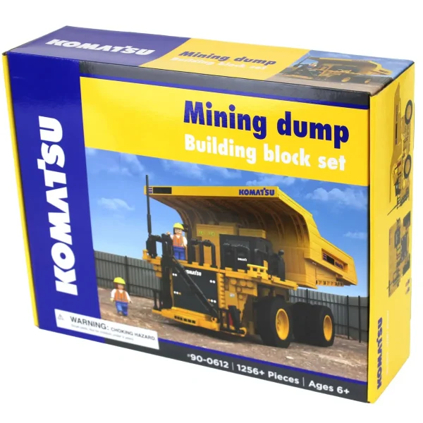 Manufacturer_First Gear, Inc. Dump Trucks<Komatsu Mining Dump 1256+ Piece Building Block Set by First Gear, Inc.