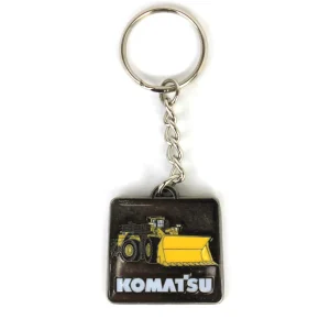 Manufacturer_DCP by First Gear Tools & Auto<Komatsu Two-Sided Keychain Featuring Dozer & Wheel Loader
