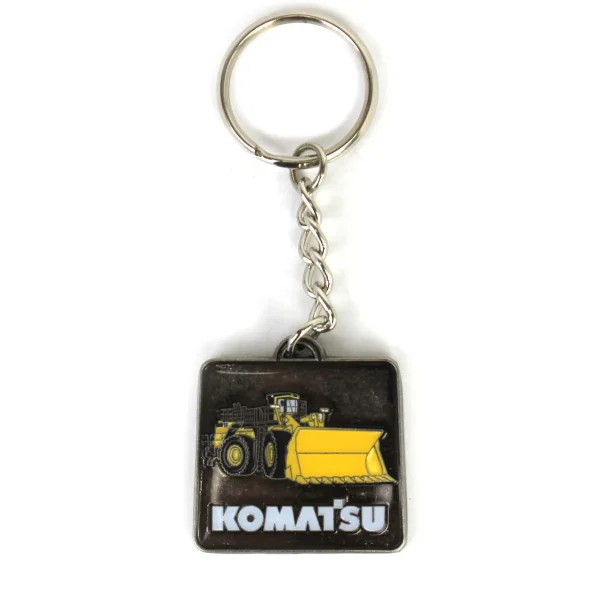 Manufacturer_DCP by First Gear Tools & Auto<Komatsu Two-Sided Keychain Featuring Dozer & Wheel Loader