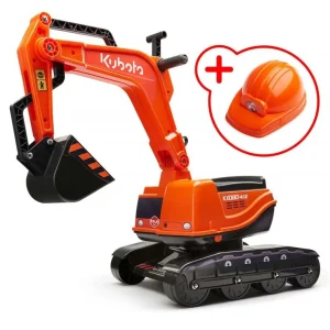 Manufacturer_Falk Agco, Massey & More | Trikes & Other Pedals<Kubota KX080-4 Ride On Excavator with Helmet and Opening Seat