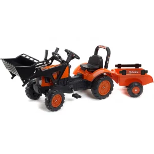 Manufacturer_Universal Hobbies Agco, Massey & More<Kubota M7171 Pedal Tractor with Loader and Trailer by Falk