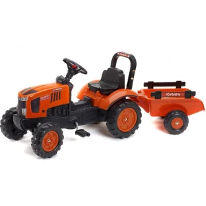 Manufacturer_Universal Hobbies Agco, Massey & More<Kubota M7171 Pedal Tractor with Trailer by Falk