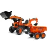 Manufacturer_Falk Agco, Massey & More<Kubota M135GX Pedal Backhoe w/ Front Loader, Rear Excavator & Trailer