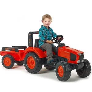 Manufacturer_Universal Hobbies Agco, Massey & More<Kubota M135GX Pedal Tractor with Trailer by Falk