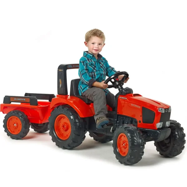 Manufacturer_Universal Hobbies Agco, Massey & More<Kubota M135GX Pedal Tractor with Trailer by Falk