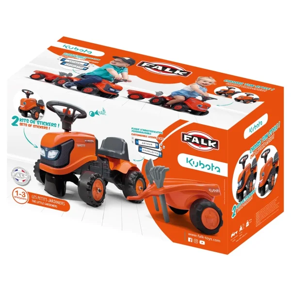 Manufacturer_Falk Agco, Massey & More<Kubota Ride-On Tractor with Trailer & Garden Tools