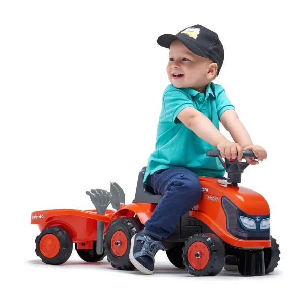Manufacturer_Falk Agco, Massey & More<Kubota Ride-On Tractor with Trailer & Garden Tools