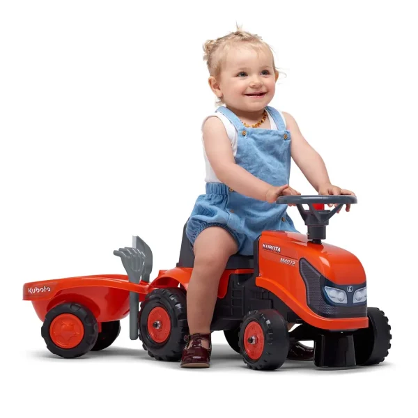 Manufacturer_Falk Agco, Massey & More<Kubota Ride-On Tractor with Trailer & Garden Tools