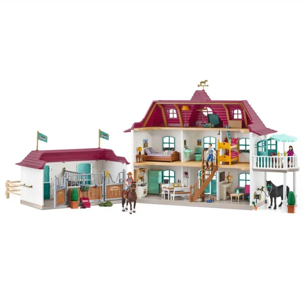 Manufacturer_Schleich Wooden Barns & Large Accessories | Play Animals & Accessories<Lakeside Country House and Stable by Schleich
