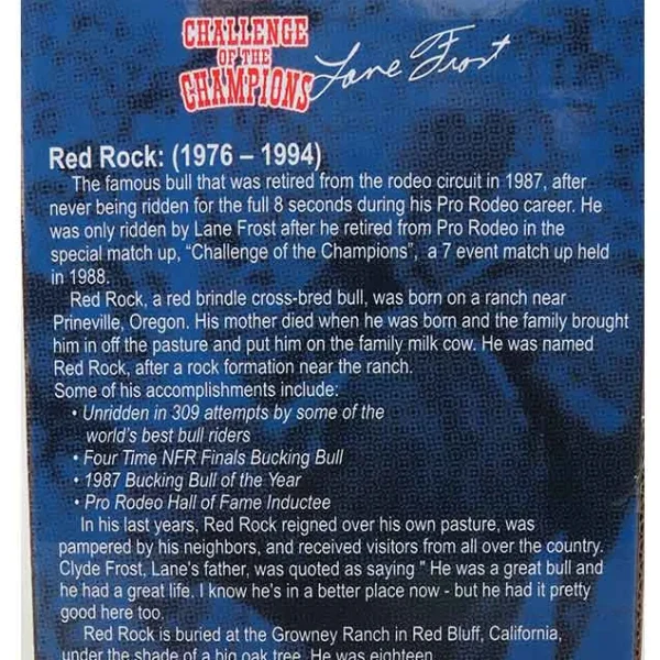 Manufacturer_Big Country Toys Big Country Toys<1/20 Lane Frost and Red Rock