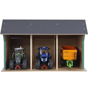 Manufacturer_Universal Hobbies Wooden Barns & Large Accessories<1/32 Large Farm Machinery 3 Bay Shed with High Roof