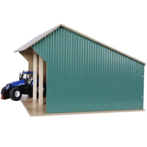 Manufacturer_Universal Hobbies Wooden Barns & Large Accessories<1/32 Large Farm Machinery 3 Bay Shed with High Roof