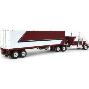 Manufacturer_DCP by First Gear Box Trucks & Trailers<1/64 Legendary Red & White Kenworth W900A w/ 40ft Vintage Reefer Trailer, DCP by First Gear