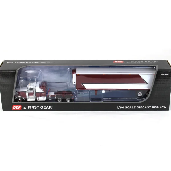 Manufacturer_DCP by First Gear Box Trucks & Trailers<1/64 Legendary Red & White Kenworth W900A w/ 40ft Vintage Reefer Trailer, DCP by First Gear