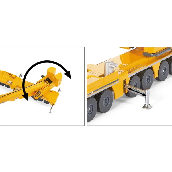 Manufacturer_SIKU Cranes<1/87 Liebherr Mobile Crane with Telescoping & Pivoting Crane Arm