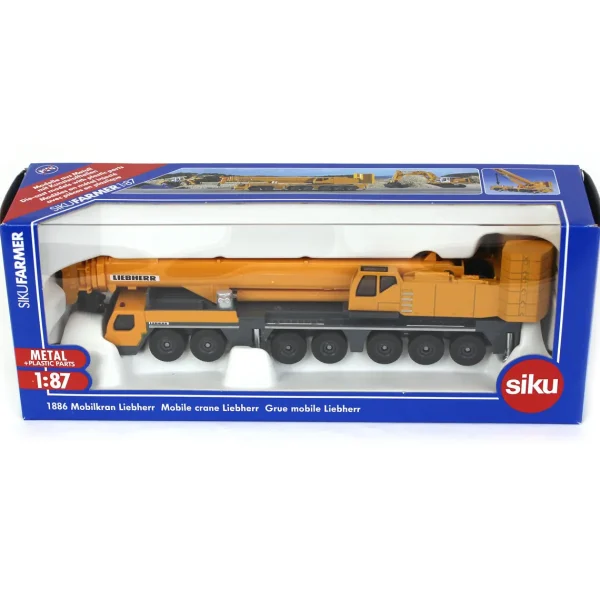 Manufacturer_SIKU Cranes<1/87 Liebherr Mobile Crane with Telescoping & Pivoting Crane Arm