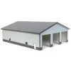 Outback Toys Wooden Barns & Large Accessories<1/64 Light & Dark Gray 3 Door 60ft x 80ft Wooden Implement or Shop Building