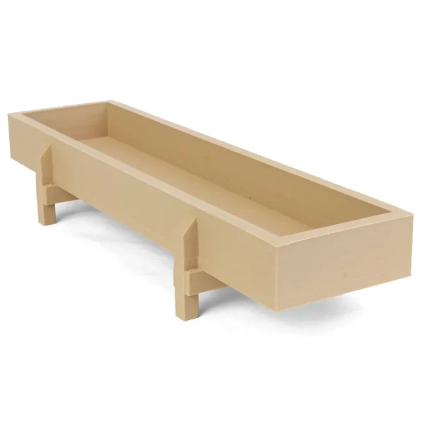 Outback Toys 3D Print & Small Accessories | Wooden Barns & Large Accessories<1/16 Light Wooden Feed Bunk, 3D Printed