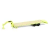 Manufacturer_Greenlight Collectibles Lowboys & Flatbeds<1/64 Lime Green Gooseneck Trailer with Red & White Conspicuity Stripes, Hobby Exclusive