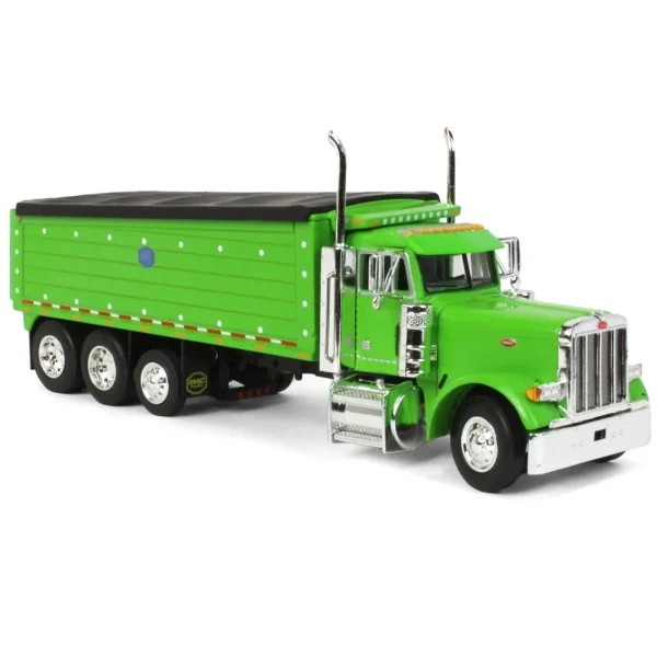 Manufacturer_DCP by First Gear Dump Trucks<1/64 Lime Green Peterbilt 379 w/ Tri-axle MAC Dump Body, DCP by First Gear