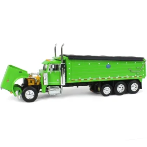 Manufacturer_DCP by First Gear Dump Trucks<1/64 Lime Green Peterbilt 379 w/ Tri-axle MAC Dump Body, DCP by First Gear