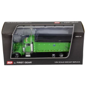 Manufacturer_DCP by First Gear Dump Trucks<1/64 Lime Green Peterbilt 379 w/ Tri-axle MAC Dump Body, DCP by First Gear