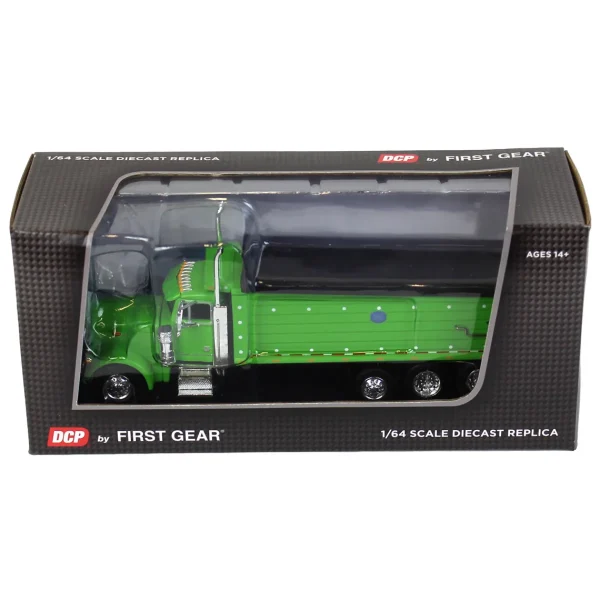 Manufacturer_DCP by First Gear Dump Trucks<1/64 Lime Green Peterbilt 379 w/ Tri-axle MAC Dump Body, DCP by First Gear