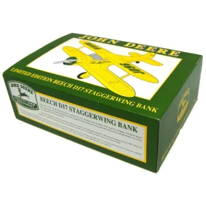 Manufacturer_SpecCast Airplanes & Banks<Limited Edition 1996 Beech D17 Staggerwing John Deere Airplane Bank by SpecCast