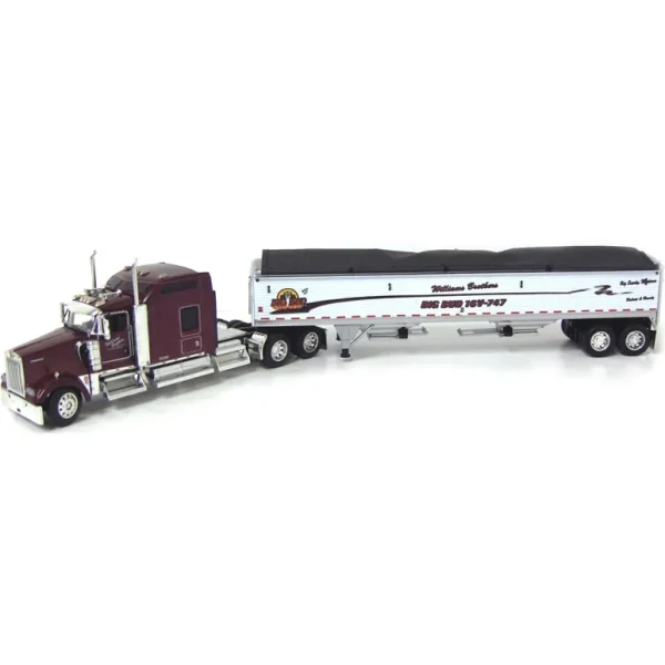 Manufacturer_DCP by First Gear Agricultural Trucks<1/64 Limited Edition Big Bud Williams Brothers Kenworth Semi with Grain Trailer, DCP by First Gear
