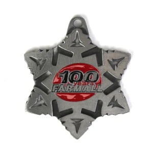 Outback Toys Christmas DéCor<2023 Limited Edition Farmall 100 Years Snowflake Ornament, 2nd in Series