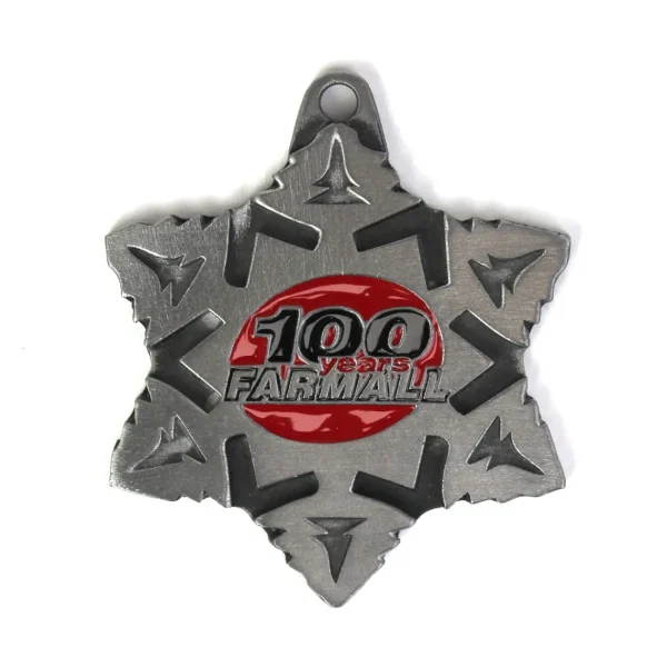 Outback Toys Christmas DéCor<2023 Limited Edition Farmall 100 Years Snowflake Ornament, 2nd in Series