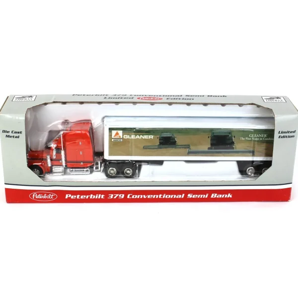 Manufacturer_SpecCast Airplanes & Banks | Box Trucks & Trailers<1/64 Limited Edition Peterbilt 379 Bank Featuring Gleaner Combines