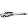 Manufacturer_Auto World Pickup Trucks<1/64 Limited Edition Stone Gray 2019 Ford F-150 with Gray Trailer by Auto World