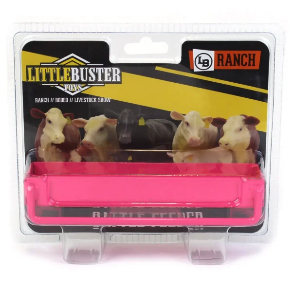 Manufacturer_Little Buster Toys Little Buster Toys<1/16 Little Buster Toys Pink Cattle Bunk Feeder