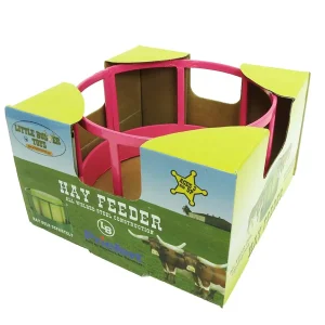 Manufacturer_Little Buster Toys Little Buster Toys<1/16 Little Buster Toys Pink Round Bale Hay Feeder
