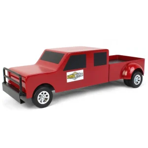 Manufacturer_Little Buster Toys Pickup Trucks<1/16 Little Buster Toys Red 4-Door Dually Pickup Truck