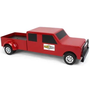 Manufacturer_Little Buster Toys Pickup Trucks<1/16 Little Buster Toys Red 4-Door Dually Pickup Truck