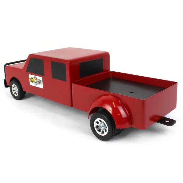 Manufacturer_Little Buster Toys Pickup Trucks<1/16 Little Buster Toys Red 4-Door Dually Pickup Truck