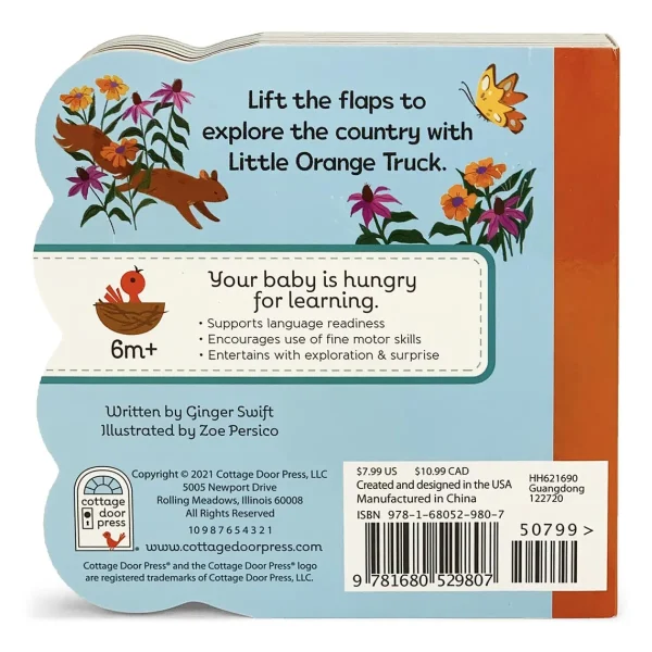 Outback Toys Books, Calendars & Dvds<Little Orange Truck Lift-a-Flap Board Book