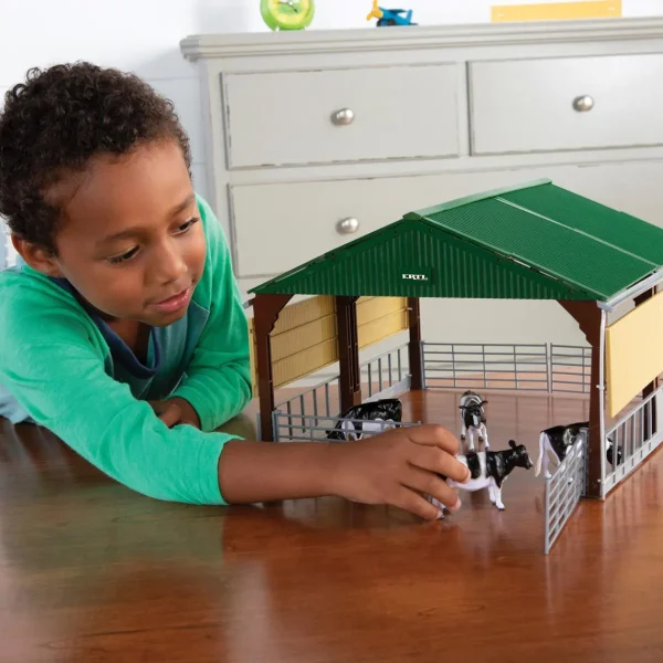 Manufacturer_ERTL Loaders<1/32 Livestock Building Playset w/ CASE Skid Steer, Livestock & Shed by ERTL