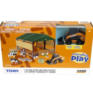 Manufacturer_ERTL Loaders<1/32 Livestock Building Playset w/ CASE Skid Steer, Livestock & Shed by ERTL