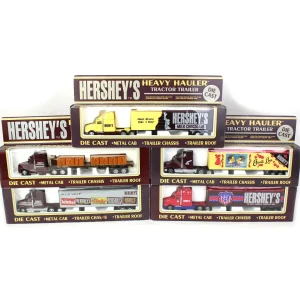 Manufacturer_ERTL Airplanes & Banks | Box Trucks & Trailers<Lot of (5) Approximately 1/50 Hershey's Heavy Hauler Tractor Trailers