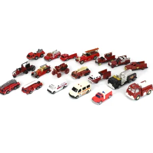 Outback Toys Emergency Vehicles<Lot of (19) Emergency Vehicles of Various Scales