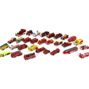 Outback Toys Emergency Vehicles<Lot of (30) Emergency Vehicles of Various Scales