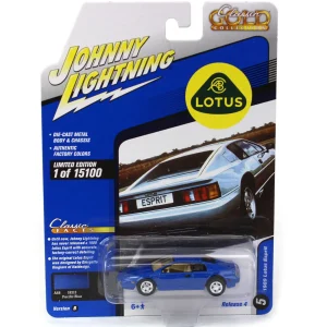 Manufacturer_Auto World Cars & Suvs<1/64 1989 Lotus Espirit (Blue), Classic Gold 2021 Release 4B